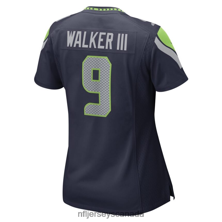 Women Seattle Seahawks Kenneth Walker III Nike College Navy Game Player Jersey Clothing NFL TBXFR62004