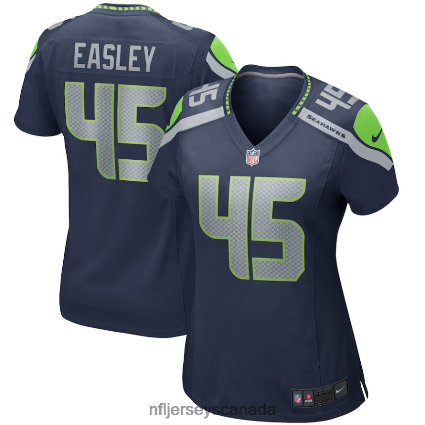 Women Seattle Seahawks Kenny Easley Nike College Navy Game Retired Player Jersey Clothing NFL TBXFR65803