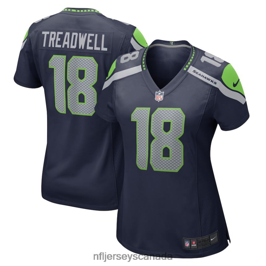 Women Seattle Seahawks Laquon Treadwell Nike College Navy Home Game Player Jersey Clothing NFL TBXFR64631