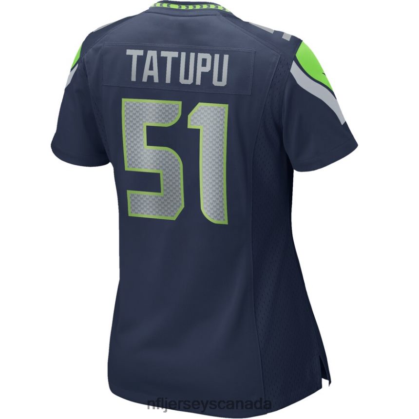 Women Seattle Seahawks Lofa Tatupu Nike College Navy Game Retired Player Jersey Clothing NFL TBXFR62874