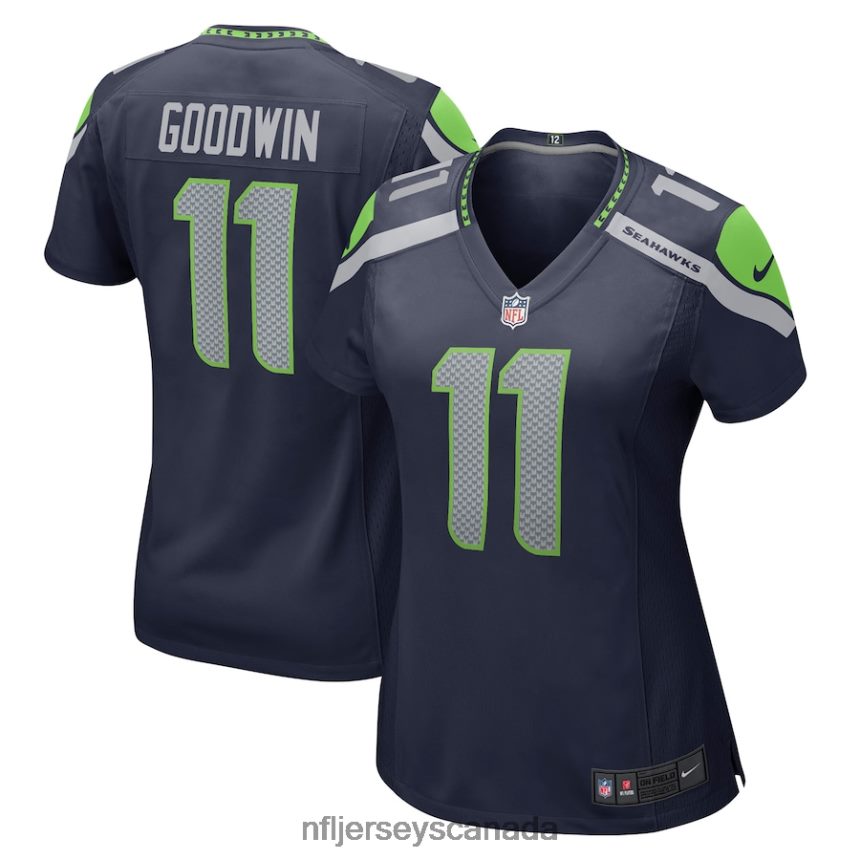 Women Seattle Seahawks Marquise Goodwin Nike College Navy Home Game Player Jersey Clothing NFL TBXFR64883