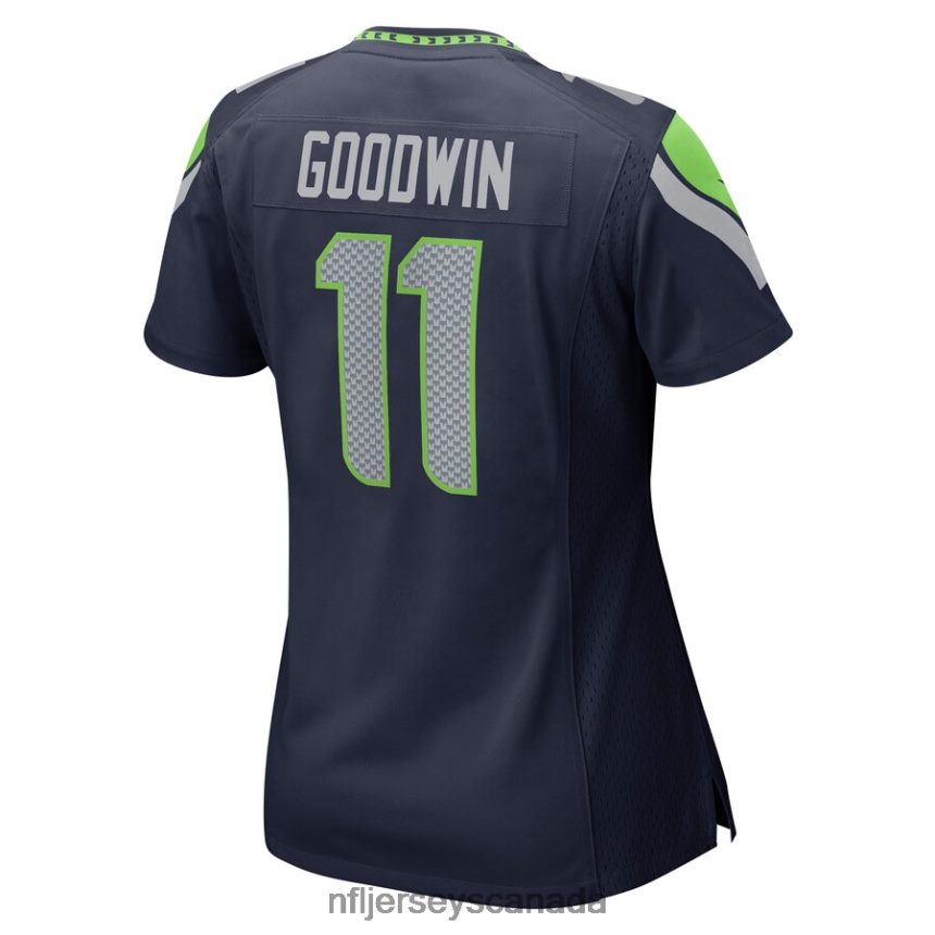 Women Seattle Seahawks Marquise Goodwin Nike College Navy Home Game Player Jersey Clothing NFL TBXFR64883