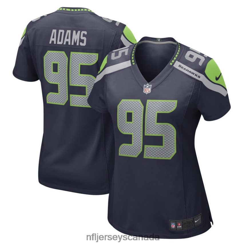 Women Seattle Seahawks Myles Adams Nike College Navy Game Player Jersey Clothing NFL TBXFR66226