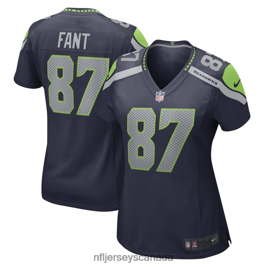 Women Seattle Seahawks Noah Fant Nike College Navy Game Player Jersey Clothing NFL TBXFR64268
