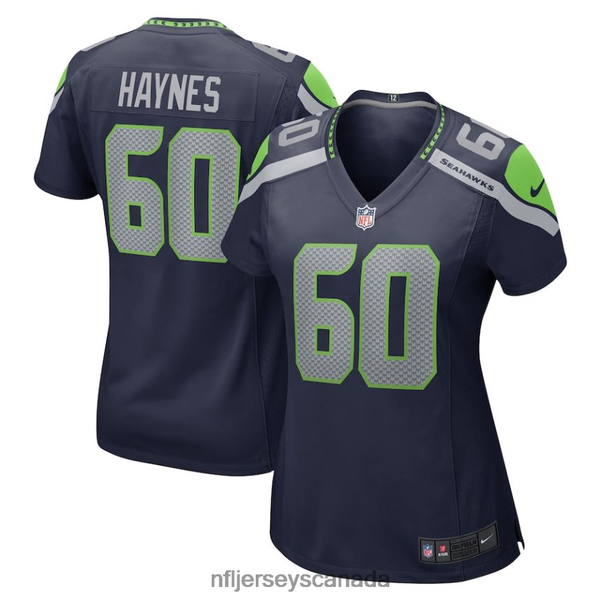 Women Seattle Seahawks Phil Haynes Nike College Navy Game Jersey Clothing NFL TBXFR63877