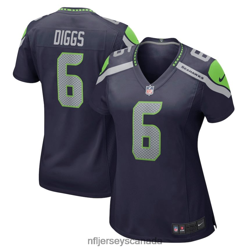 Women Seattle Seahawks Quandre Diggs Nike College Navy Player Game Jersey Clothing NFL TBXFR63718
