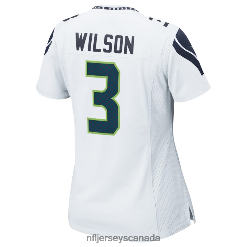 Women Seattle Seahawks Russell Wilson Nike White Game Jersey Clothing NFL TBXFR63169