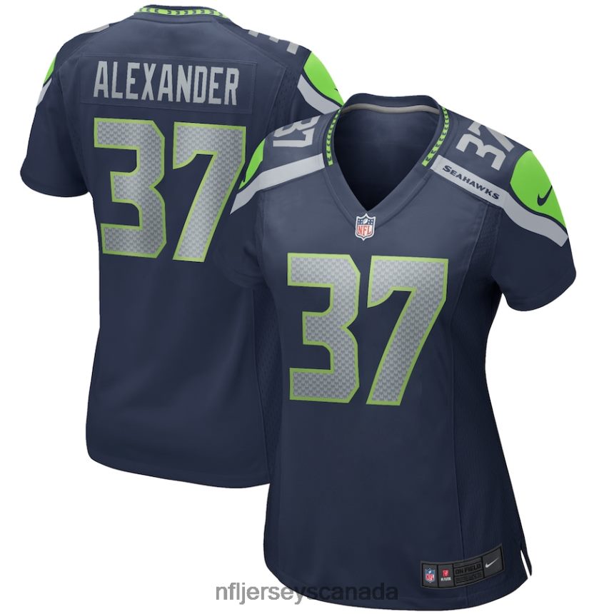Women Seattle Seahawks Shaun Alexander Nike College Navy Game Retired Player Jersey Clothing NFL TBXFR66533