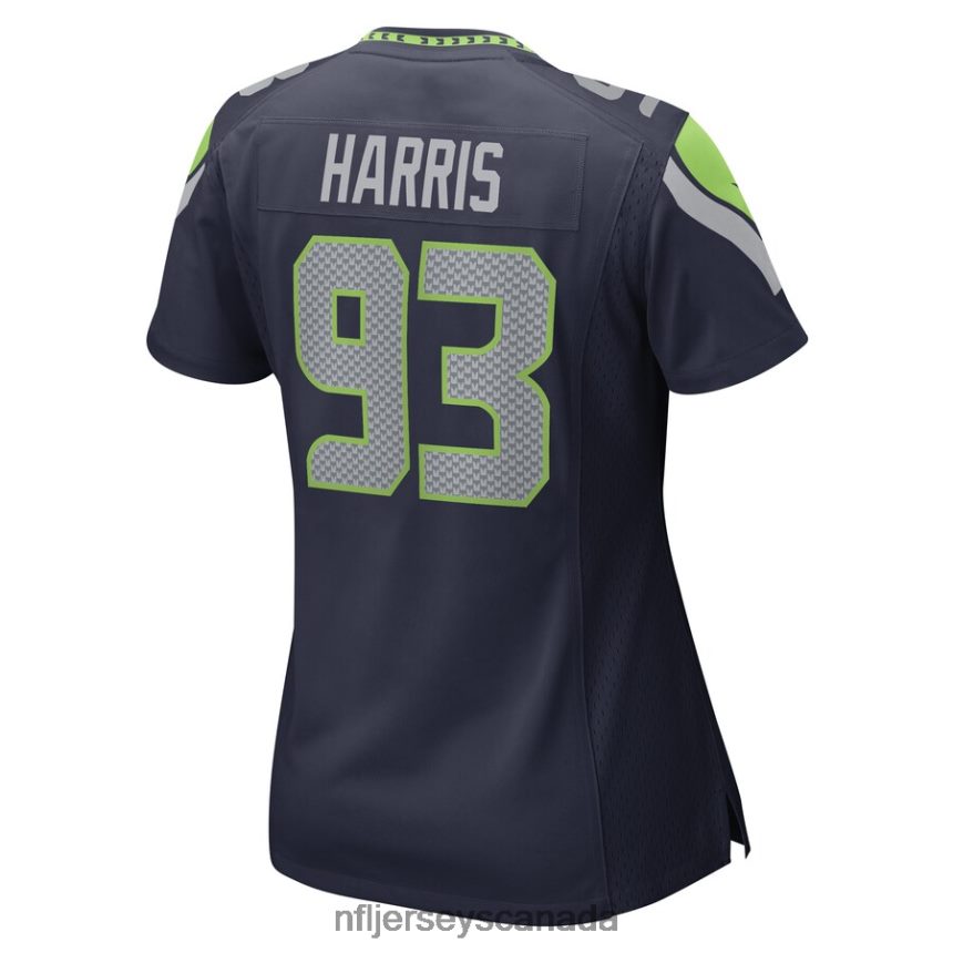Women Seattle Seahawks Shelby Harris Nike College Navy Game Player Jersey Clothing NFL TBXFR64270