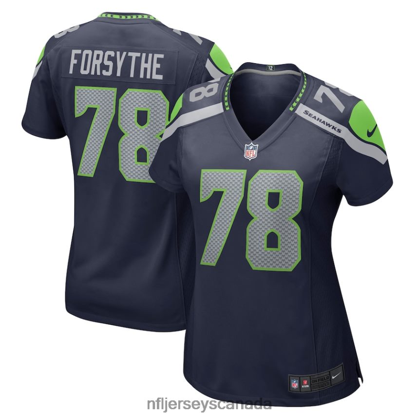 Women Seattle Seahawks Stone Forsythe Nike College Navy Game Jersey Clothing NFL TBXFR64590