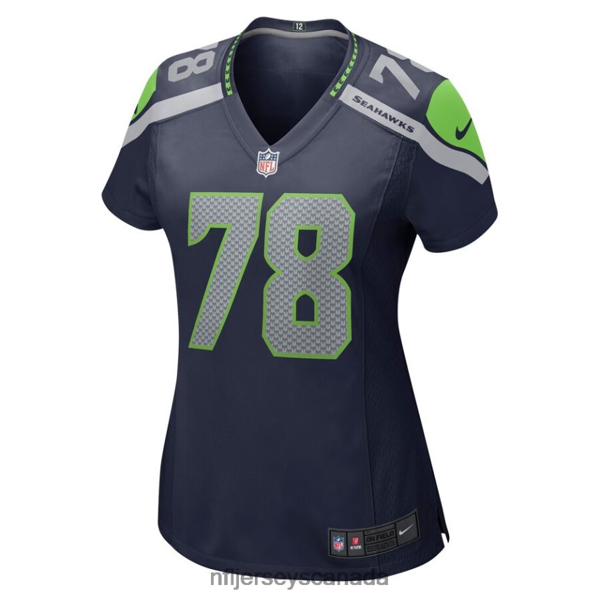 Women Seattle Seahawks Stone Forsythe Nike College Navy Game Jersey Clothing NFL TBXFR64590
