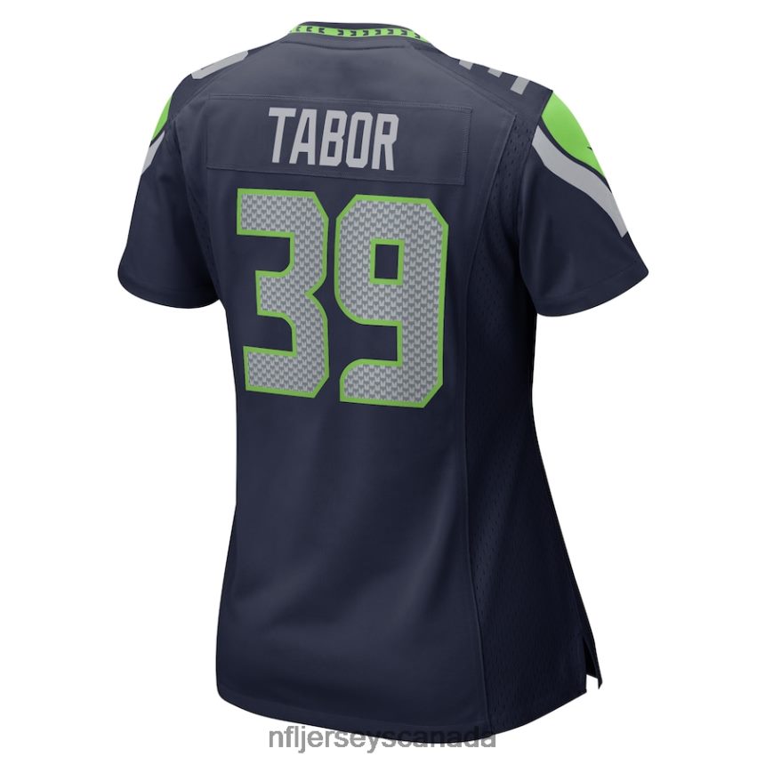 Women Seattle Seahawks Teez Tabor Nike College Navy Home Game Player Jersey Clothing NFL TBXFR65877