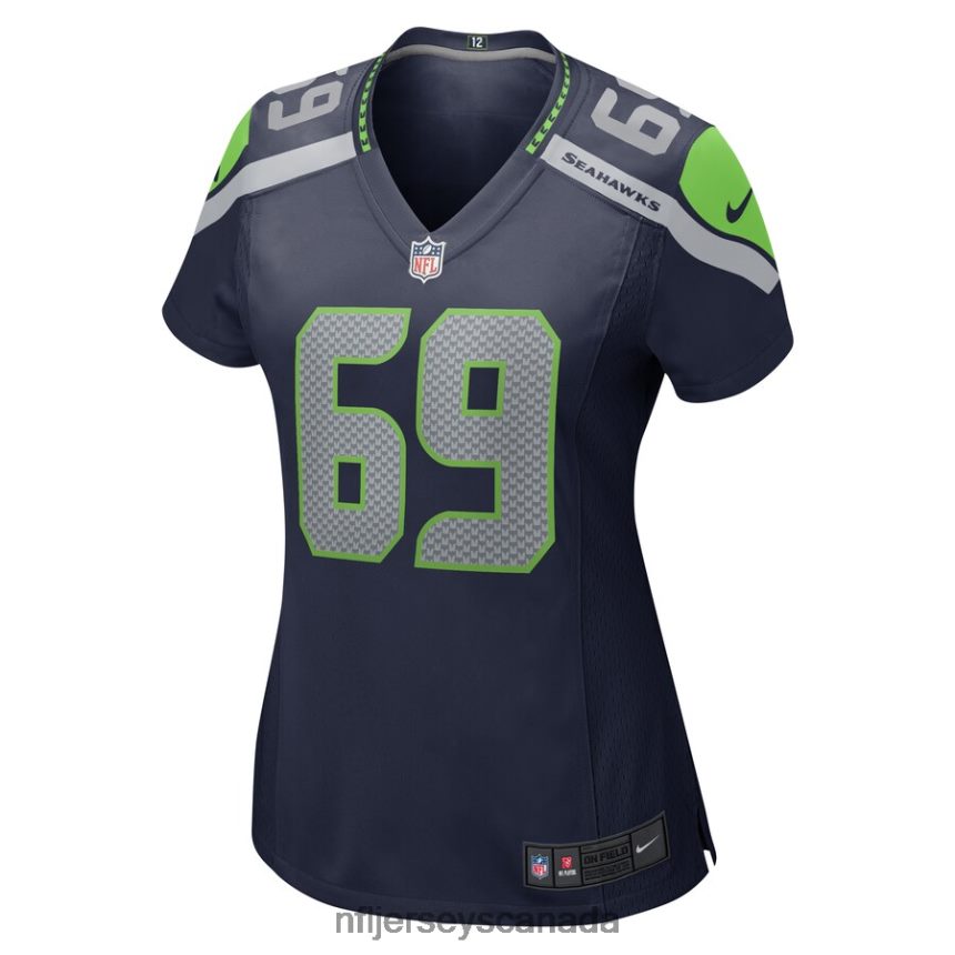Women Seattle Seahawks Tyler Ott Nike College Navy Game Jersey Clothing NFL TBXFR65613