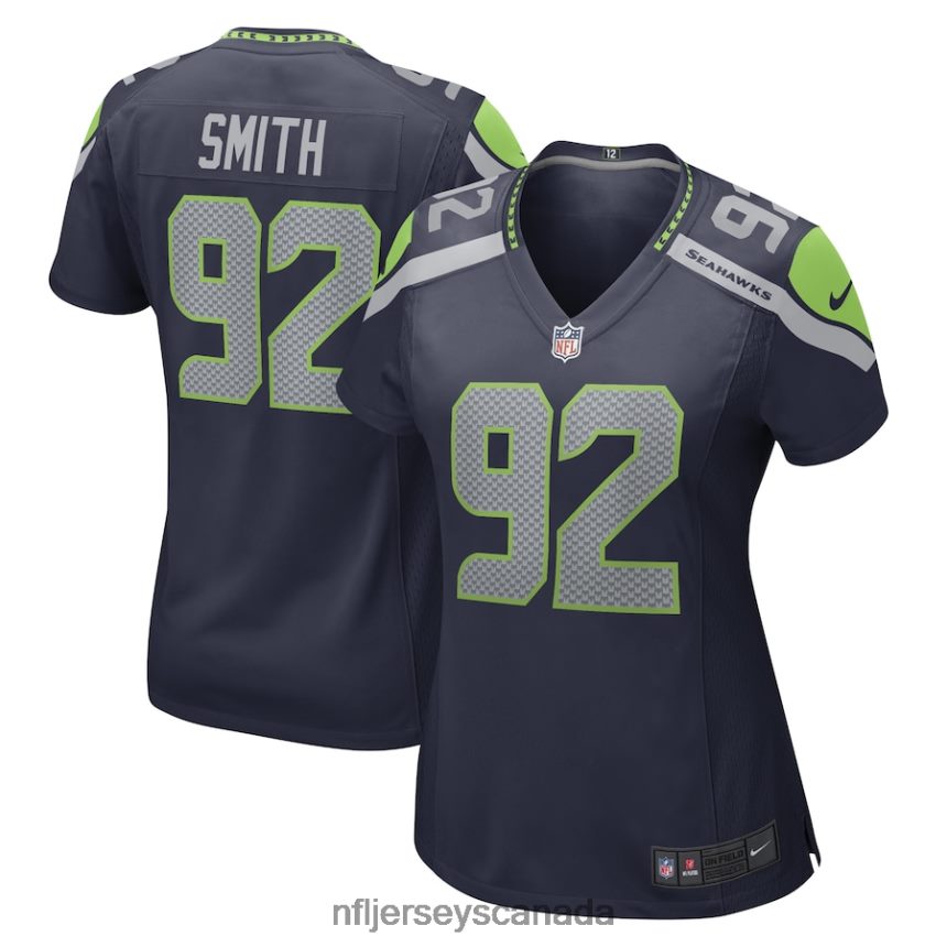 Women Seattle Seahawks Tyreke Smith Nike College Navy Game Player Jersey Clothing NFL TBXFR66197
