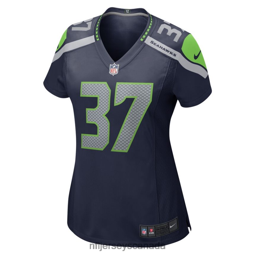 Women Seattle Seahawks Xavier Crawford Nike College Navy Home Game Player Jersey Clothing NFL TBXFR67051
