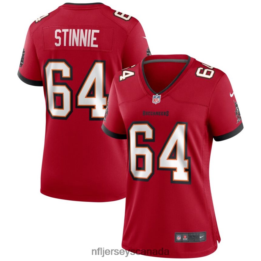Women Tampa Bay Buccaneers Aaron Stinnie Nike Red Game Jersey Clothing NFL TBXFR66165