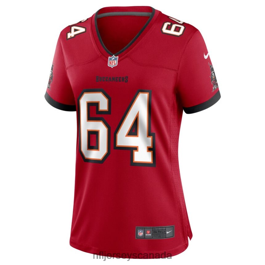 Women Tampa Bay Buccaneers Aaron Stinnie Nike Red Game Jersey Clothing NFL TBXFR66165