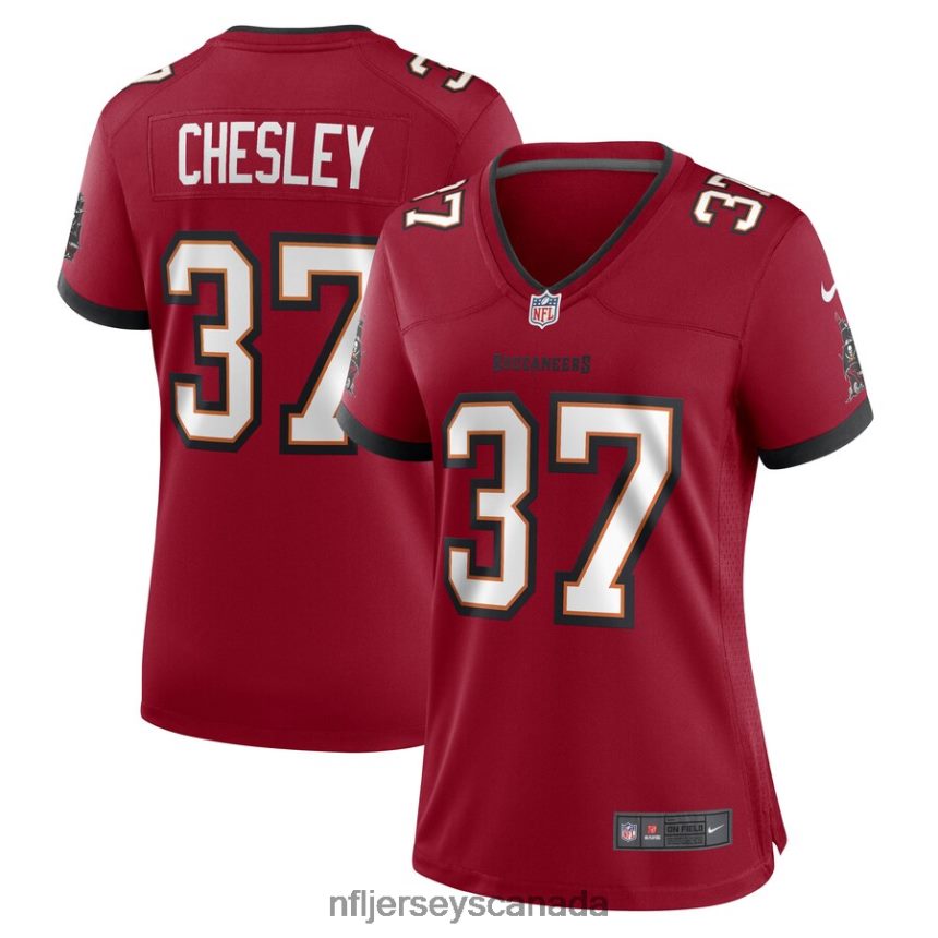 Women Tampa Bay Buccaneers Anthony Chesley Nike Red Game Player Jersey Clothing NFL TBXFR66623
