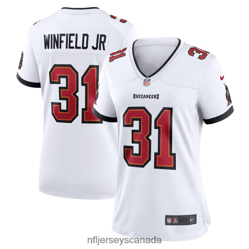 Women Tampa Bay Buccaneers Antoine Winfield Jr Nike White Game Jersey Clothing NFL TBXFR65201