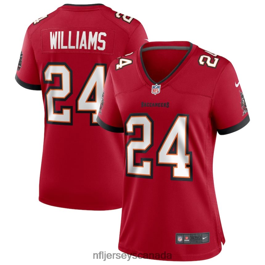 Women Tampa Bay Buccaneers Cadillac Williams Nike Red Game Retired Player Jersey Clothing NFL TBXFR66558