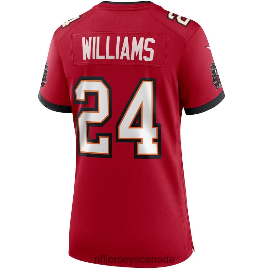 Women Tampa Bay Buccaneers Cadillac Williams Nike Red Game Retired Player Jersey Clothing NFL TBXFR66558