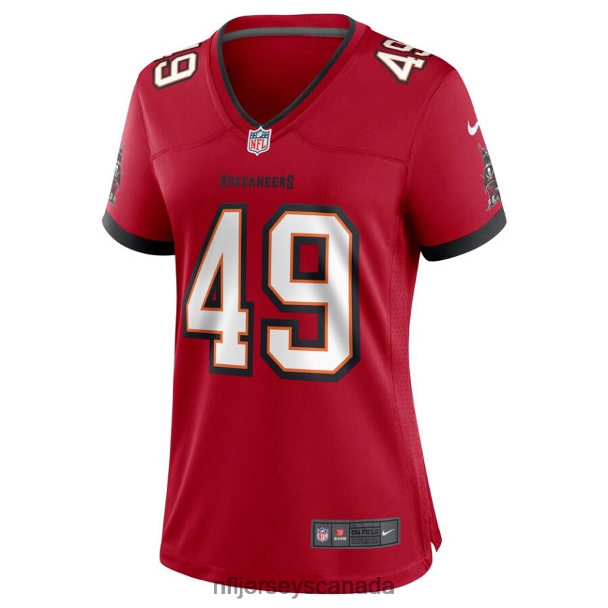 Women Tampa Bay Buccaneers Cam Gill Nike Red Game Jersey Clothing NFL TBXFR65996