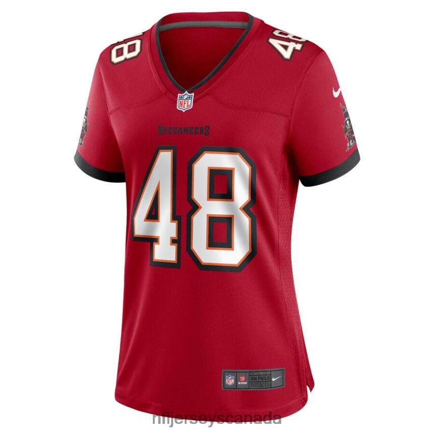 Women Tampa Bay Buccaneers Charles Snowden Nike Red Home Game Player Jersey Clothing NFL TBXFR66169