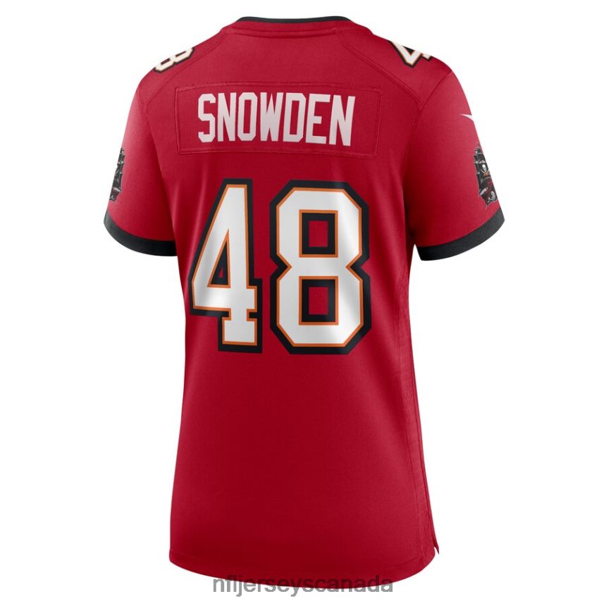 Women Tampa Bay Buccaneers Charles Snowden Nike Red Home Game Player Jersey Clothing NFL TBXFR66169