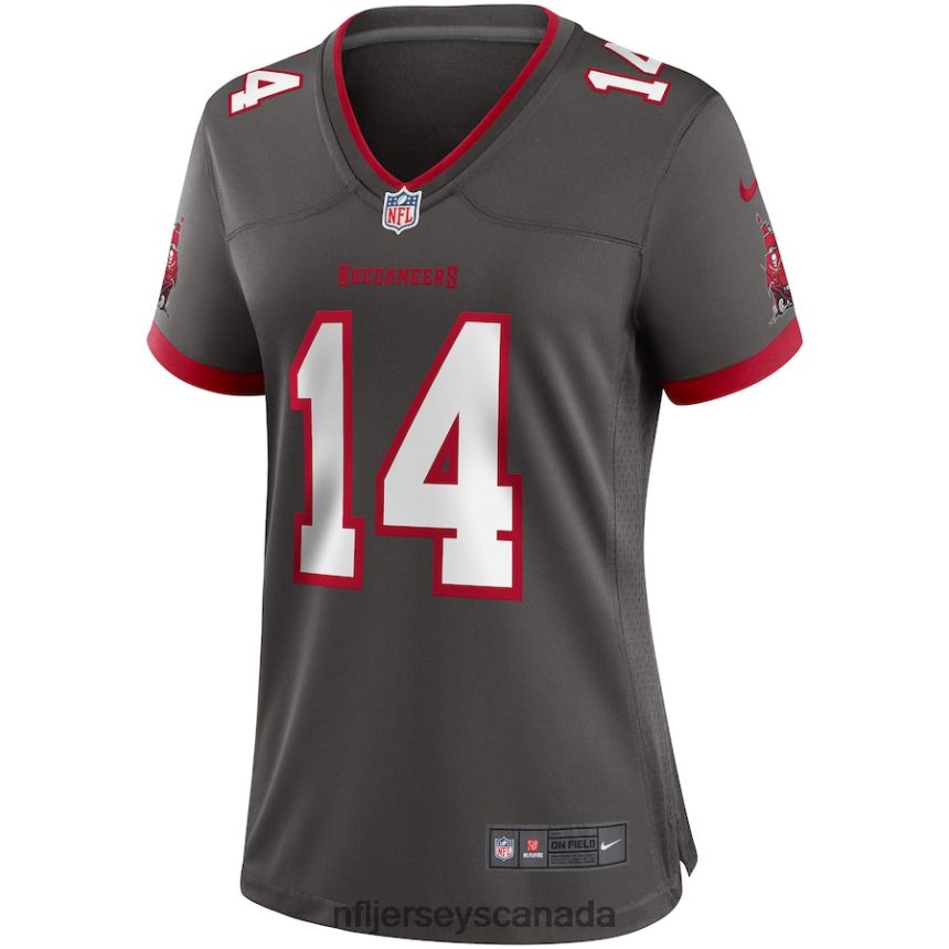 Women Tampa Bay Buccaneers Chris Godwin Nike Pewter Alternate Game Jersey Clothing NFL TBXFR65206
