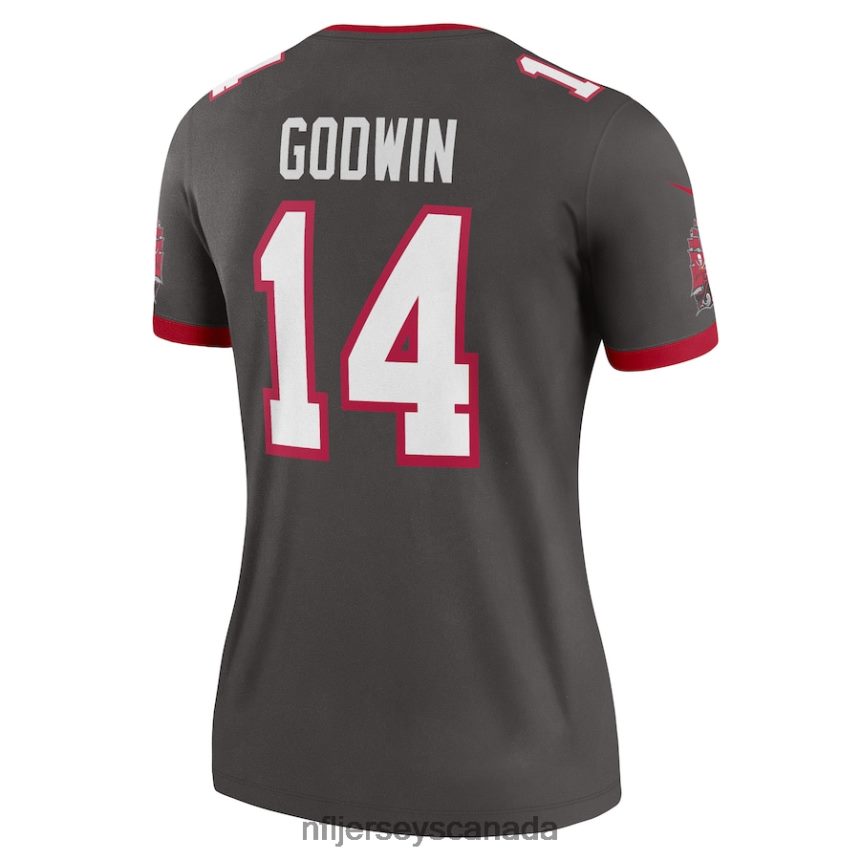 Women Tampa Bay Buccaneers Chris Godwin Nike Pewter Alternate Legend Jersey Clothing NFL TBXFR63772