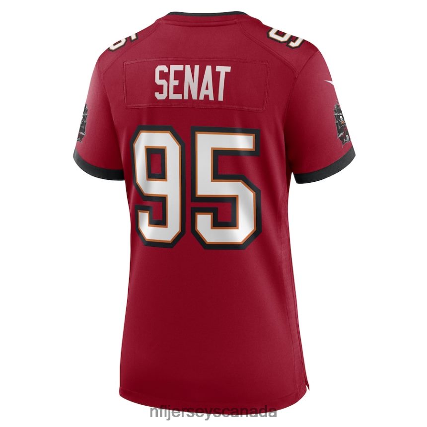 Women Tampa Bay Buccaneers Deadrin Senat Nike Red Game Player Jersey Clothing NFL TBXFR66582