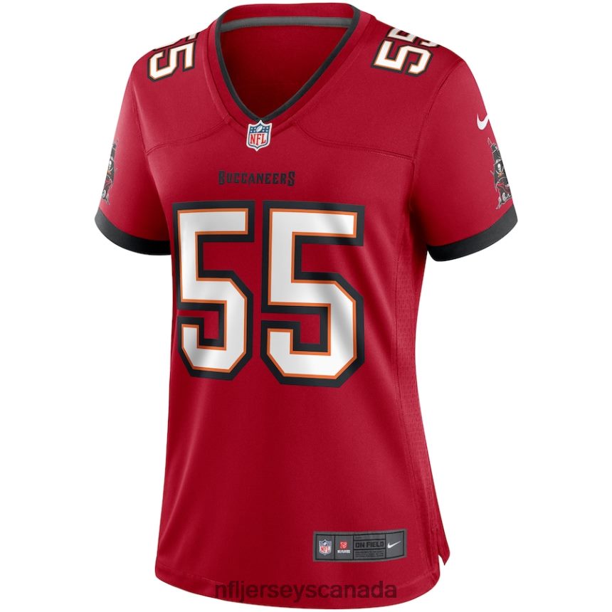 Women Tampa Bay Buccaneers Derrick Brooks Nike Red Game Retired Player Jersey Clothing NFL TBXFR64646