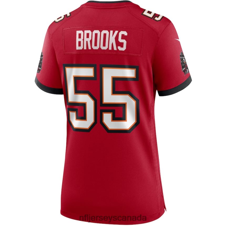 Women Tampa Bay Buccaneers Derrick Brooks Nike Red Game Retired Player Jersey Clothing NFL TBXFR64646
