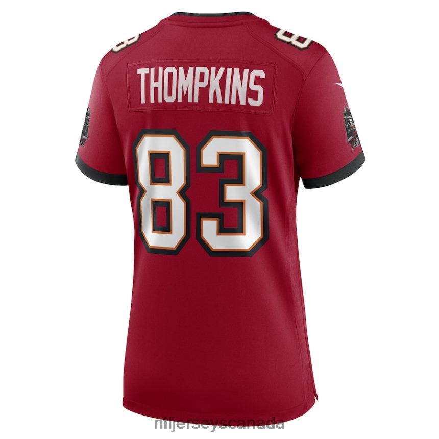 Women Tampa Bay Buccaneers Deven Thompkins Nike Red Game Player Jersey Clothing NFL TBXFR66722