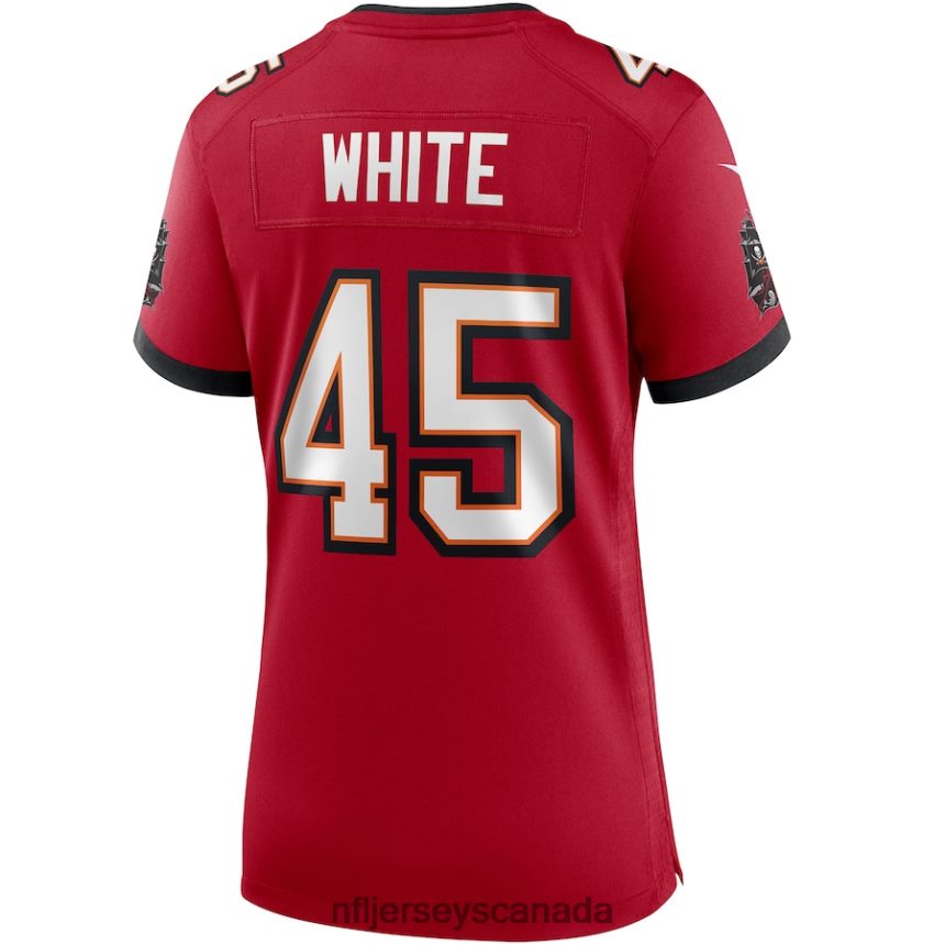 Women Tampa Bay Buccaneers Devin White Nike Red Game Player Jersey Clothing NFL TBXFR64034