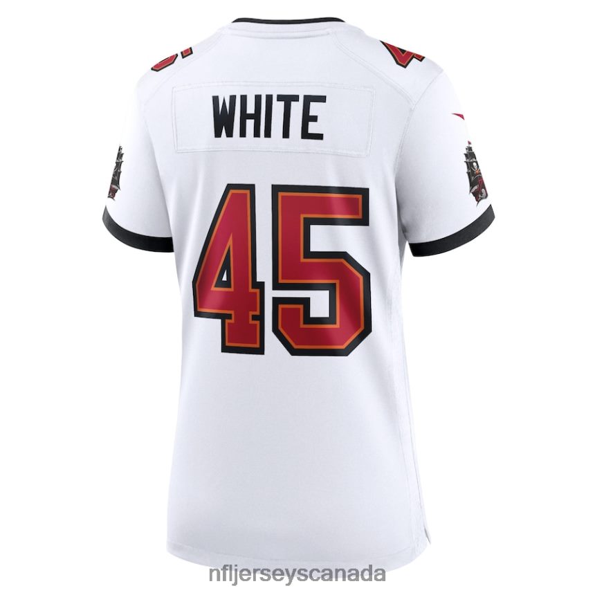 Women Tampa Bay Buccaneers Devin White Nike White Game Jersey Clothing NFL TBXFR62052