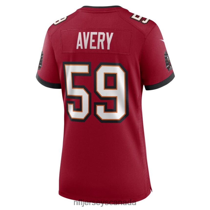 Women Tampa Bay Buccaneers Genard Avery Nike Red Game Player Jersey Clothing NFL TBXFR66964
