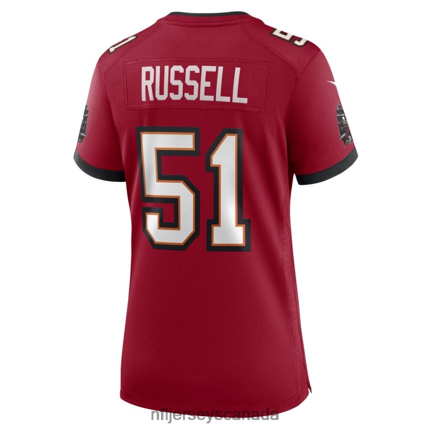 Women Tampa Bay Buccaneers JJ Russell Nike Red Game Player Jersey Clothing NFL TBXFR64647