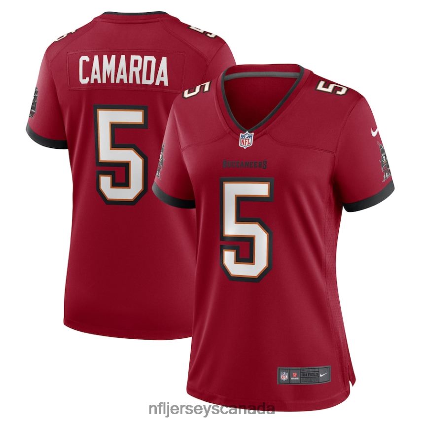 Women Tampa Bay Buccaneers Jake Camarda Nike Red Game Player Jersey Clothing NFL TBXFR66872