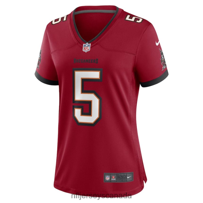 Women Tampa Bay Buccaneers Jake Camarda Nike Red Game Player Jersey Clothing NFL TBXFR66872