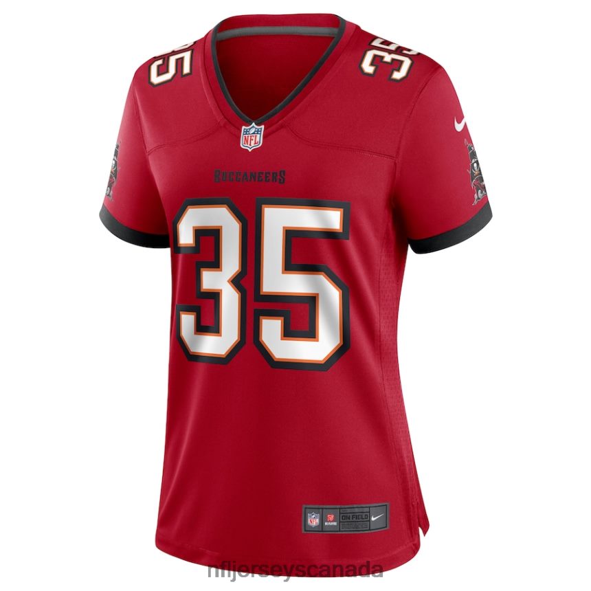 Women Tampa Bay Buccaneers Jamel Dean Nike Red Game Jersey Clothing NFL TBXFR64994