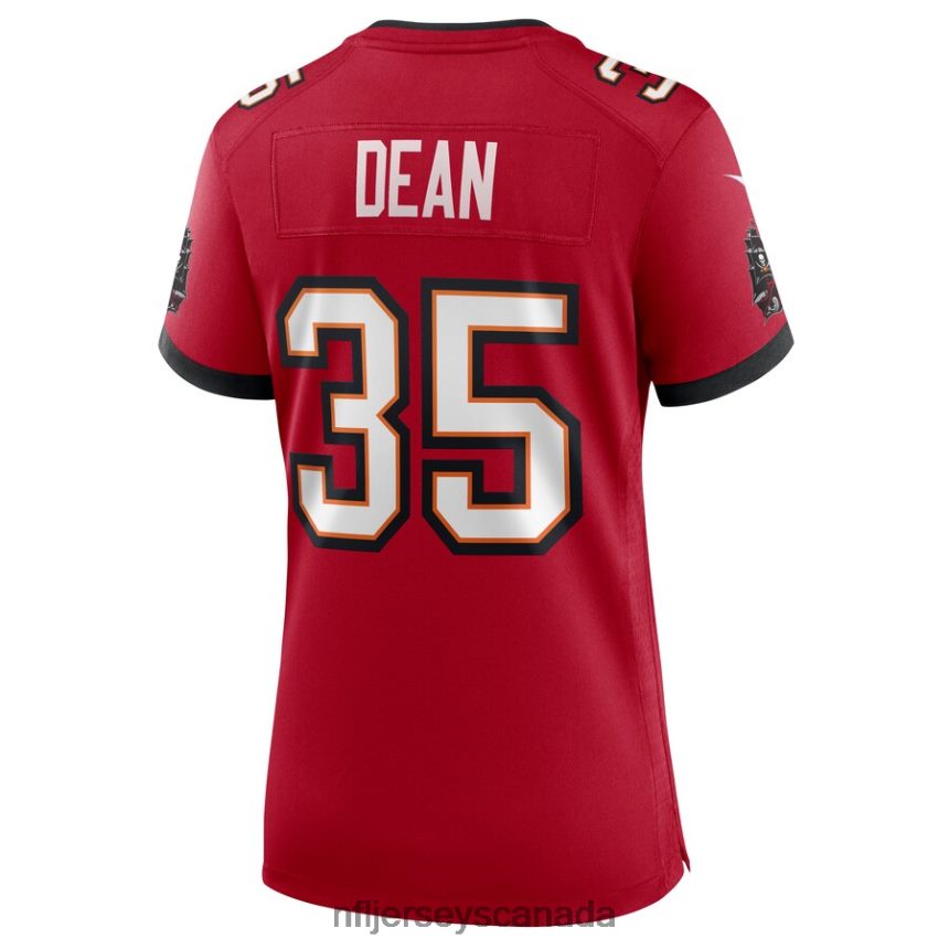 Women Tampa Bay Buccaneers Jamel Dean Nike Red Game Jersey Clothing NFL TBXFR64994
