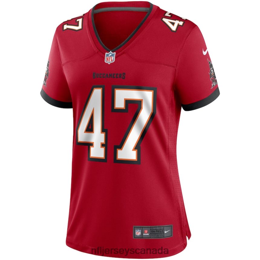 Women Tampa Bay Buccaneers John Lynch Nike Red Game Retired Player Jersey Clothing NFL TBXFR64429