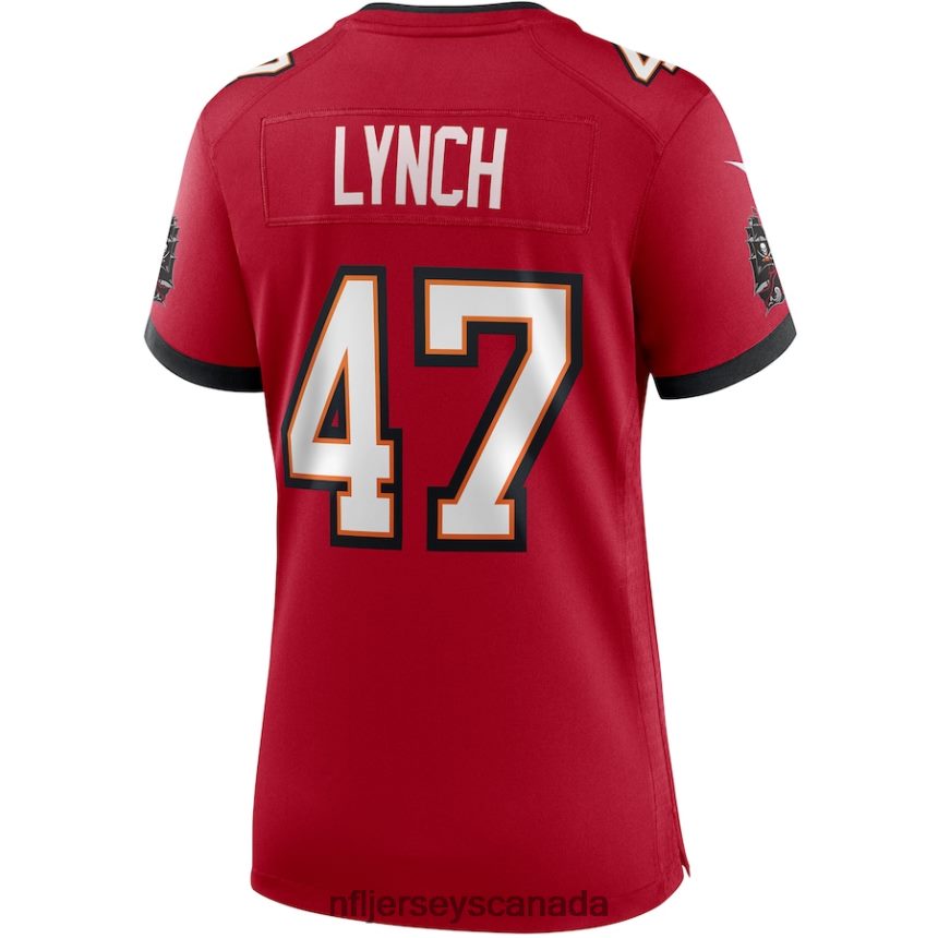 Women Tampa Bay Buccaneers John Lynch Nike Red Game Retired Player Jersey Clothing NFL TBXFR64429