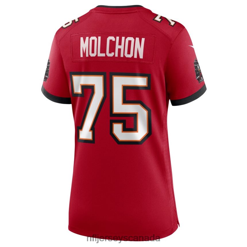 Women Tampa Bay Buccaneers John Molchon Nike Red Game Jersey Clothing NFL TBXFR66543