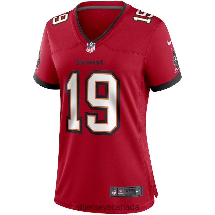 Women Tampa Bay Buccaneers Keyshawn Johnson Nike Red Game Retired Player Jersey Clothing NFL TBXFR66215