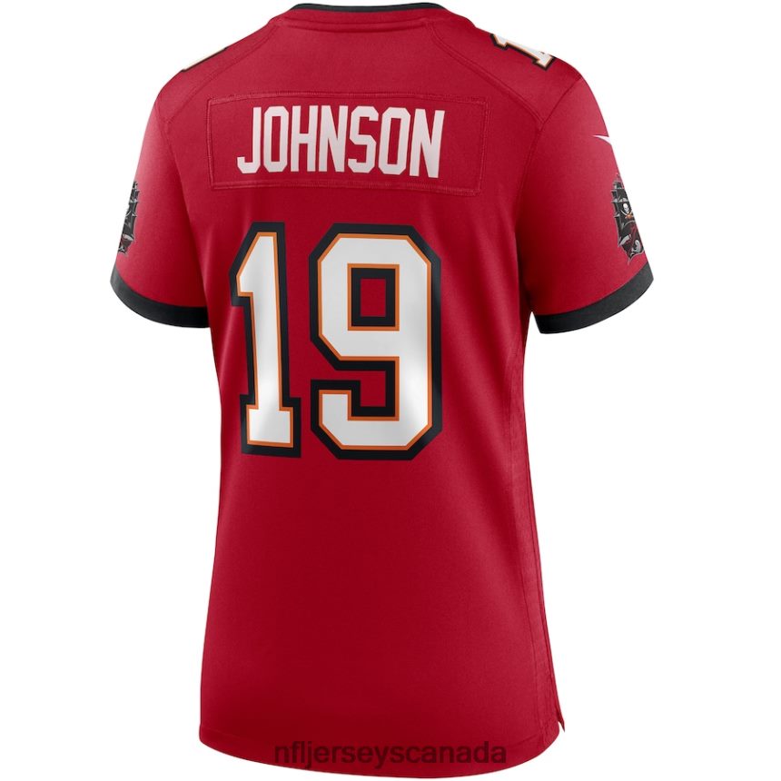 Women Tampa Bay Buccaneers Keyshawn Johnson Nike Red Game Retired Player Jersey Clothing NFL TBXFR66215