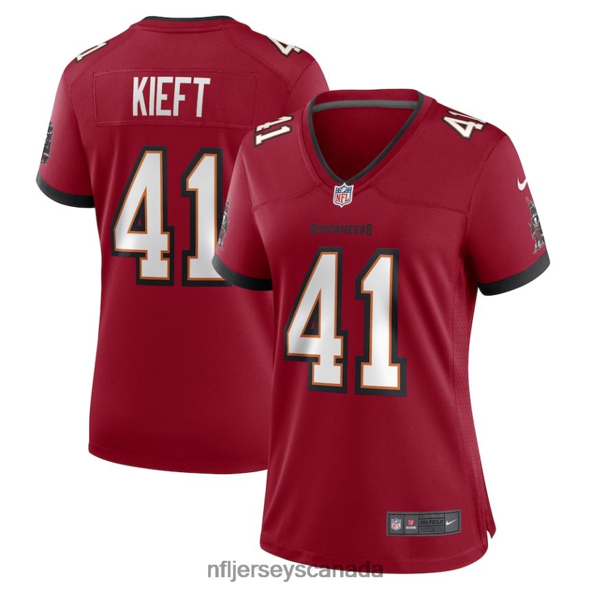 Women Tampa Bay Buccaneers Ko Kieft Nike Red Game Player Jersey Clothing NFL TBXFR64997