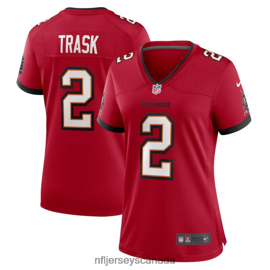 Women Tampa Bay Buccaneers Kyle Trask Nike Red Game Jersey Clothing NFL TBXFR64428