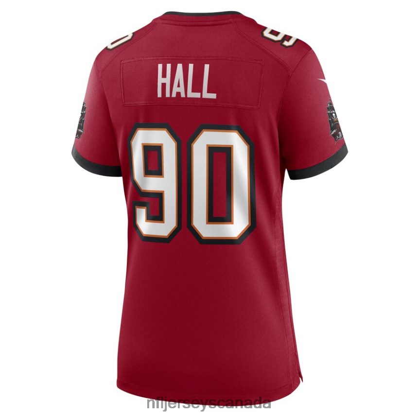 Women Tampa Bay Buccaneers Logan Hall Nike Red Game Player Jersey Clothing NFL TBXFR66941